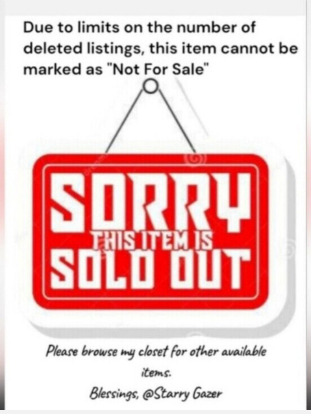 SOLD DO NOT PURCHASE